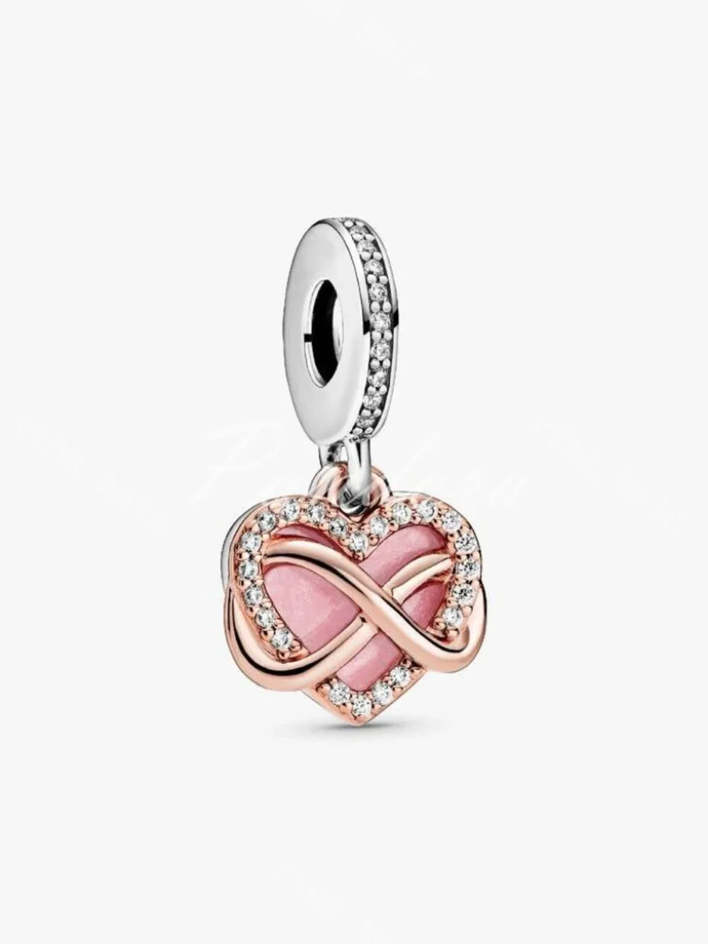 Pandora Sparkling Infinity Heart Dangle Charm